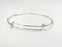Load image into Gallery viewer, Expandable  925 Solid Sterling Silver Bangle Bracelet, 8 - 9.5 Inch, Choose Quantity - BBNGA01 - BeadPrism