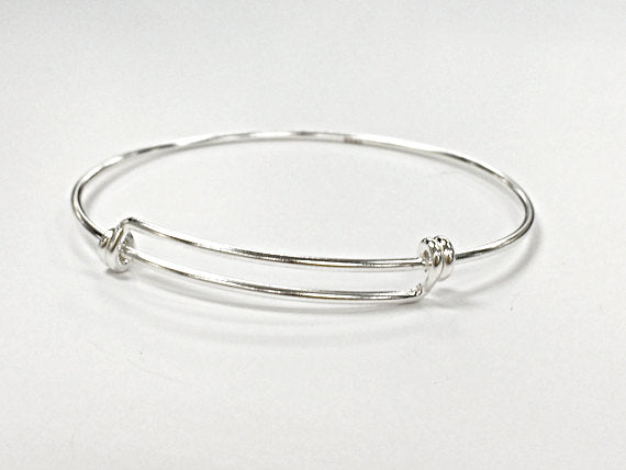 Expandable  925 Solid Sterling Silver Bangle Bracelet, 8 - 9.5 Inch, Choose Quantity - BBNGA01 - BeadPrism