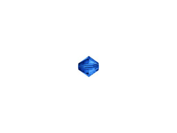 100 pcs 3mm Swarovski Sapphire -Sep  Bicone Beads - Birthstone Crystal Beads Wholesale - 5328-3SAPH - BeadPrism