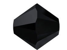 Load image into Gallery viewer, 100 pcs 3mm Swarovski Jet Bicone Beads - Crystal Beads Wholesale - 5328-3JET - BeadPrism
