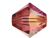 Load image into Gallery viewer, 100 pcs 3mm Swarovski Padparadsha AB Bicone Beads - Crystal Beads Wholesale - 5328-3PADPab - BeadPrism