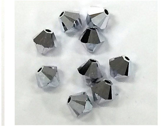 100 pcs 4mm Swarovski  Crystal CAL2X Bicone Beads - Crystal Beads Wholesale - 5328-4CLcal2XCL - BeadPrism