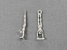Load image into Gallery viewer, Gymnast Girl Sterling Silver Charm/Pendant, 1 Inch Tall - SP258 - BeadPrism