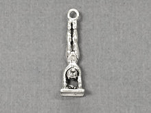 Load image into Gallery viewer, Gymnast Girl Sterling Silver Charm/Pendant, 1 Inch Tall - SP258 - BeadPrism