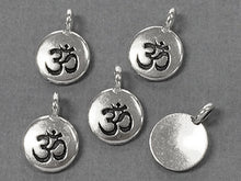 Load image into Gallery viewer, Om Charm 17x12mm Antique Silver Finish TierraCast Charms - P2404SA - BeadPrism