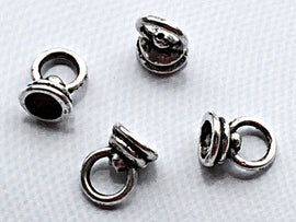 50 pc End Caps Pewter 7 mm Antique Silver BULK Wholesale - PBF209 - BeadPrism