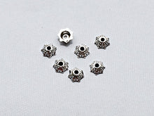 Load image into Gallery viewer, 100 pc 5mm Bead Cap Antique Silver, 5mm Bali Style bead Cap BULK Wholesale - PBF213 - BeadPrism