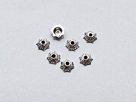 100 pc 5mm Bead Cap Antique Silver, 5mm Bali Style bead Cap BULK Wholesale - PBF213 - BeadPrism