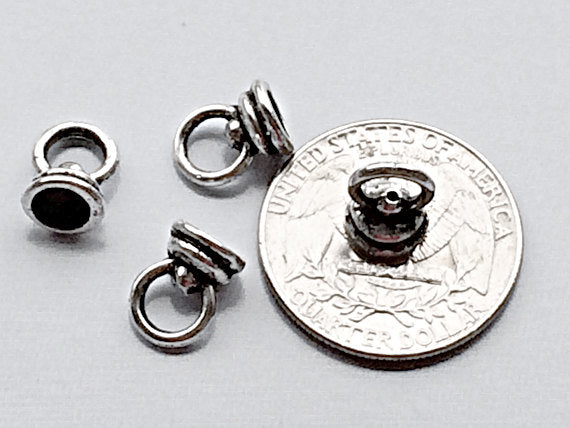 50 pc End Caps Pewter 7 mm Antique Silver BULK Wholesale - PBF209 - BeadPrism