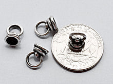 Load image into Gallery viewer, 50 pc End Caps Pewter 7 mm Antique Silver BULK Wholesale - PBF209 - BeadPrism