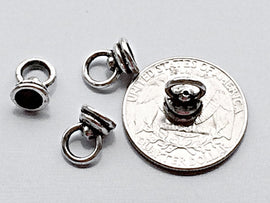 50 pc End Caps Pewter 7 mm Antique Silver BULK Wholesale - PBF209 - BeadPrism