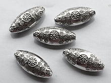 Load image into Gallery viewer, 2pc Large Bead Pewter 25.5mm Silver BULK Wholesale - PBF067-2 - BeadPrism