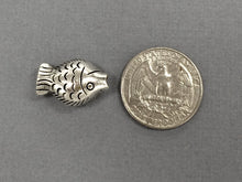 Load image into Gallery viewer, 10 Pc Fish Beads silver 21 mm Antique Silver finish pewter beads, fish beads, sealife beads - PBF237 - BeadPrism