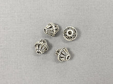 Load image into Gallery viewer, 10 Pc 12mm Bali Style Bi-Cone Beads,  Antique Silver Finish Pewter, Wholesale - PBF228 - BeadPrism