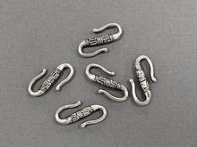 Load image into Gallery viewer, 10 pc Pewter S Hook 23 mm Antique Silver BULK Wholesale - PBF168 - BeadPrism