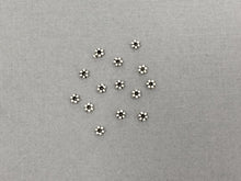 Load image into Gallery viewer, 100 Pc Daisy Beads Pewter 3.5 mm Antique Silver BULK Wholesale - PBF112 - BeadPrism