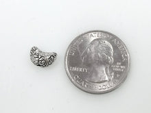 Load image into Gallery viewer, 50 Pc Crescent Moon Shaped Beads Pewter 10 mm Antique Silver BULK Wholesale - PBF262 - BeadPrism