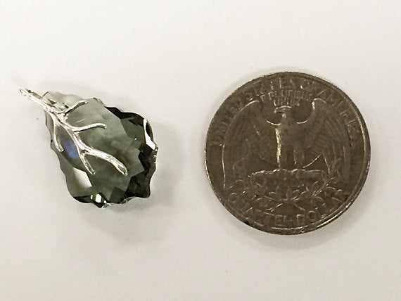 Pinch Bails For Swarovski Pendants Sterling Silver - Swarovski Bails findings  - SF1540 - BeadPrism