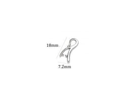 Pinch Bails For Swarovski Pendants Sterling Silver - Swarovski Bails findings  - SF1541 - BeadPrism