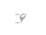 1 Pair Pinch Bails Lever back Earwires For Swarovski Pendants Sterling Silver - SF1543