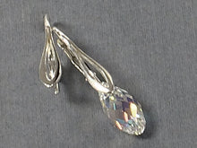 Load image into Gallery viewer, 1 Pair Pinch Bails Lever back Ear wires For Swarovski Pendants Sterling Silver Components - SF1544 - BeadPrism