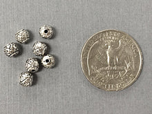 Load image into Gallery viewer, 50 Pc  6mm Pewter Spacer Beads - Antique Silver Finish - PBF306 - BeadPrism