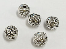 Load image into Gallery viewer, 50 Pc  6mm Pewter Spacer Beads - Antique Silver Finish - PBF306 - BeadPrism
