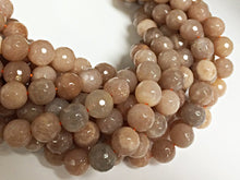 Load image into Gallery viewer, 25%OFF 10mm SunStone faceted Round Gemstone Full 40 Beads Strand AA Quality Peach Blush -SPB201 - BeadPrism