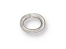 Load image into Gallery viewer, 100 Pc Tierracast Rhodium Plated Oval Jump Rings-BULK  - P0018RB - BeadPrism