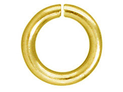 100 Pc Tierracast 7.5mm Round Gold Plated Jump Rings-BULK - P0020GP - BeadPrism