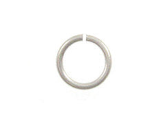 100 Pc Tierracast 5.5mm 20 Gauge Round Silver Plated Jump Rings - P0024SP - BeadPrism