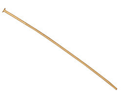 100 Pc Tierracast 2 Inch 21 Gauge Brass Headpin - P0028B - BeadPrism