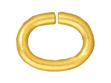 Load image into Gallery viewer, 100 Pc Tierracast Gold Plated Oval Jump Rings-BULK - P0018GP - BeadPrism