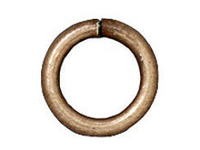 Load image into Gallery viewer, 100 Pc Tierracast 7.5mm Round Oxidized Brass Jump Rings-BULK - P0020BO - BeadPrism