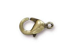 36 Pc Lobster Claw Clasp 12mm Oxidized Brass, Bronze Finish Findings - CL026ABO - BeadPrism