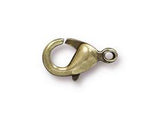 36 Pc Lobster Claw Clasp 12mm Oxidized Brass, Bronze Finish Findings - CL026ABO