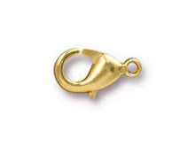 Load image into Gallery viewer, 10 Pc Lobster Claw 12mm Gold Plated Finish Tierracast Findings - P0110GP - BeadPrism