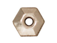 Load image into Gallery viewer, 50 Pc Faceted Hex Heishi Spacer Bead 5mm Antique Silver Finish Tierracast Spacer Beads - P0423SA - BeadPrism