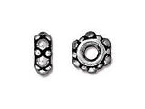 50 Pc 5mm Heishi Spacer Bead Antique Silver Pewter Bali Beads Tierracast Spacer Beads - P0425SA