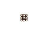 5mm Square Heishi Beads, 5mm Antique Silver Plated Daisy Beads, Tierracast - 93-0428-12 - P0428SA