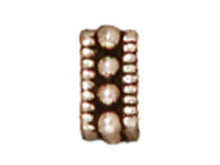 Load image into Gallery viewer, 25 Pc Square Heishi Rococo Bead 4mm Antique Silver Finish Tierracast Spacer Beads - P0427SA - BeadPrism