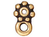 50 Pc Daisy Heishi Spacer Bead with Loop 5mm Antique Gold Plated Tierracast 93-0435 - P0437GA