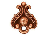 1 Pair Duchess Earring Post w/ Loop 11mm Antique Copper Finish Hypoallergenic Tierracast - P1054CA-2