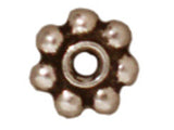 50Pc Daisy Heishi Spacer Bead 5mm Antique Silver Plated lead free Pewter Tierracast - P0421SA