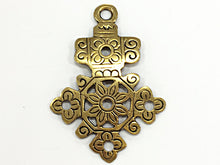 Load image into Gallery viewer, Wholesale 10 Pc Extra Large African Ethiopian Brass Cross Pendant  4 Inch, Tall - HP107A-10 - BeadPrism