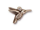 5 Pc Hummingbird Charm 14x19mm Antique Silver Finish Tierracast Charms - P2120SA