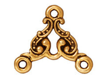 Load image into Gallery viewer, 5 Pc Empire Link 17x15mm Antique Gold TierraCast Link - P3034GA - BeadPrism