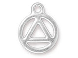 5 Pc Recovery Charm 20x16mm Bright Rhodium TierraCast Charms  94-2360 - P2360RB