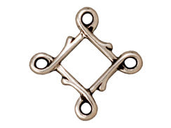 5 Pc Vine Link 20x20mm Antique Silver TierraCast Link, Tierracast connector,  - P3090SA - BeadPrism