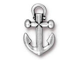 5 Pc Anchor Charm 20x12mm Antique Silver Finish TierraCast Charms - P2359SA